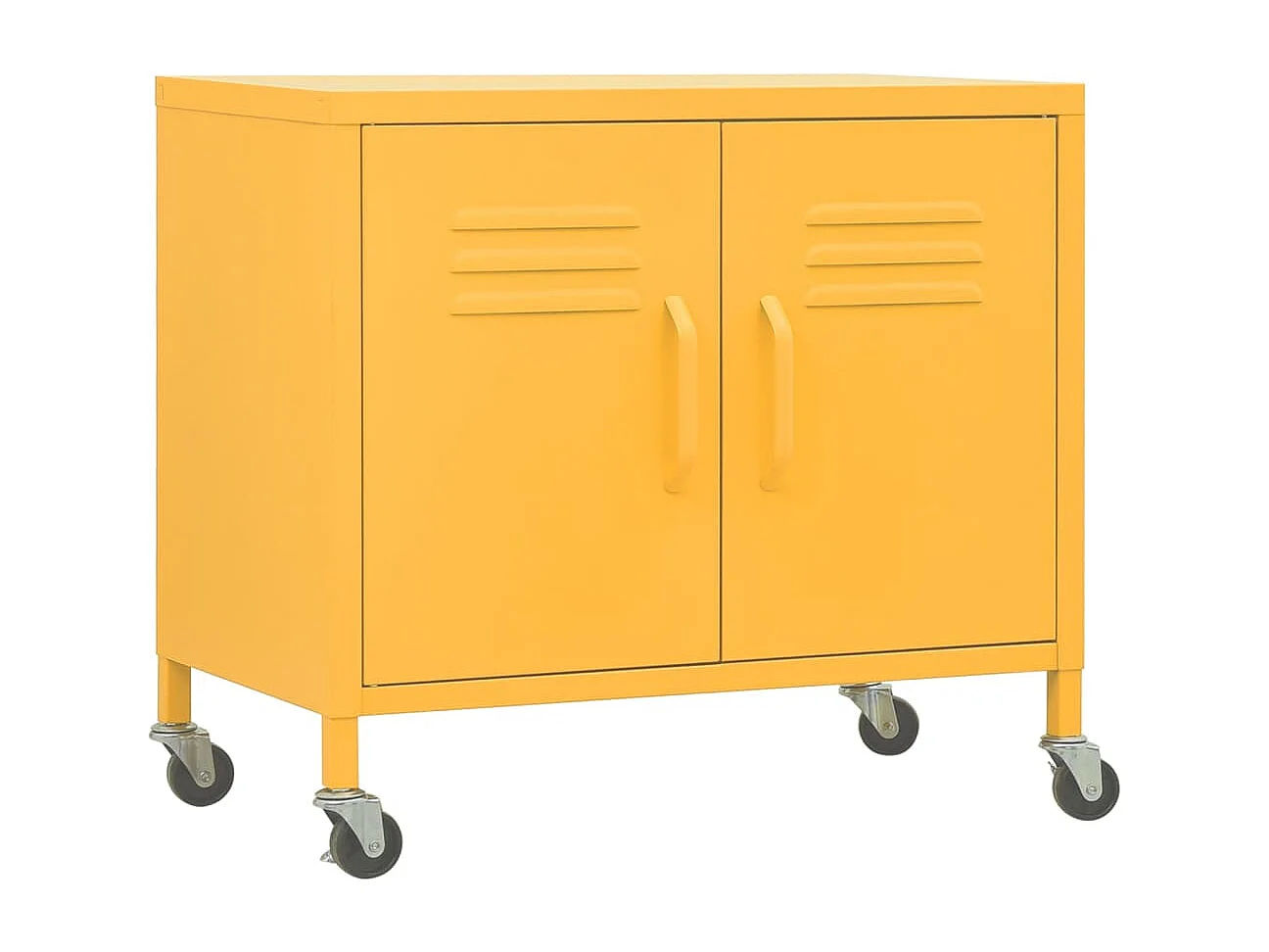 Armoire de rangement Jaune moutarde 60x35x56 cm Acier