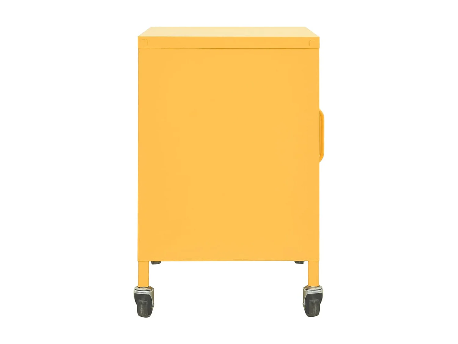 Armario de almacenamiento acero amarillo mostaza 60x35x56 cm