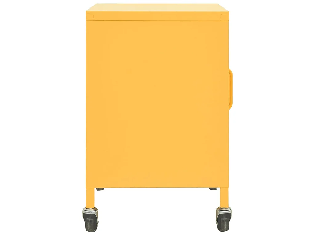 Armoire de rangement Jaune moutarde 60x35x56 cm Acier