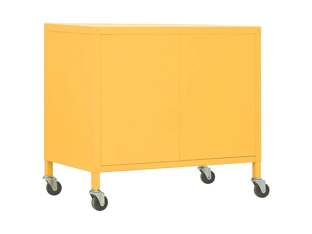 Armoire de rangement Jaune moutarde 60x35x56 cm Acier