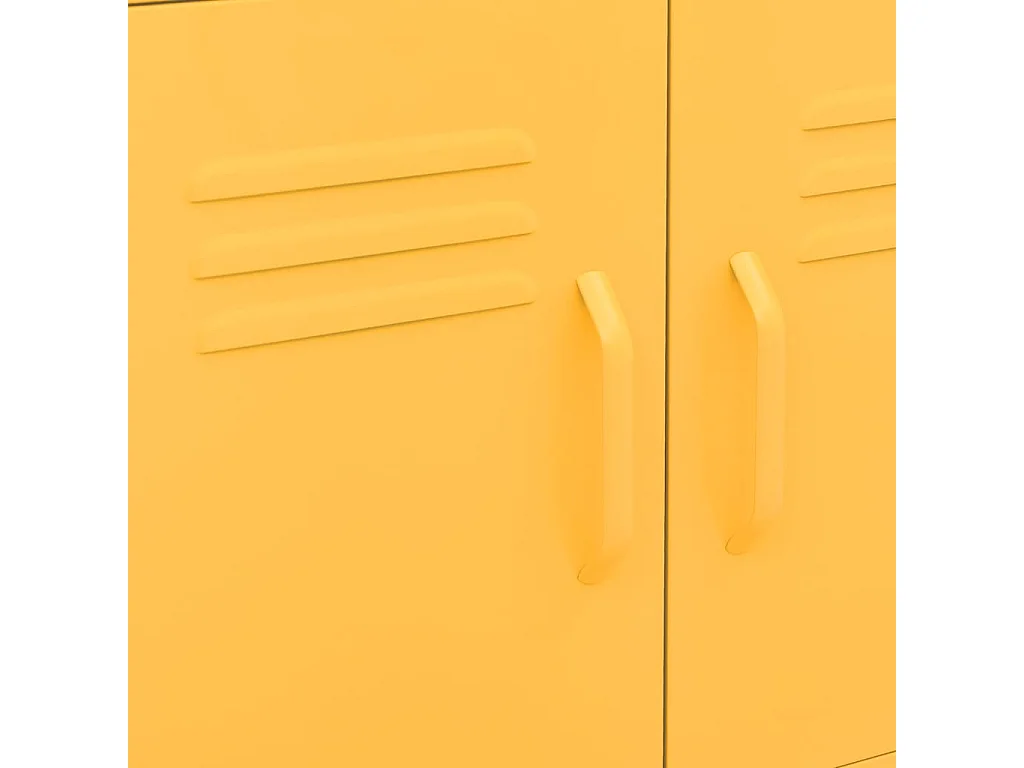 Armoire de rangement Jaune moutarde 60x35x56 cm Acier