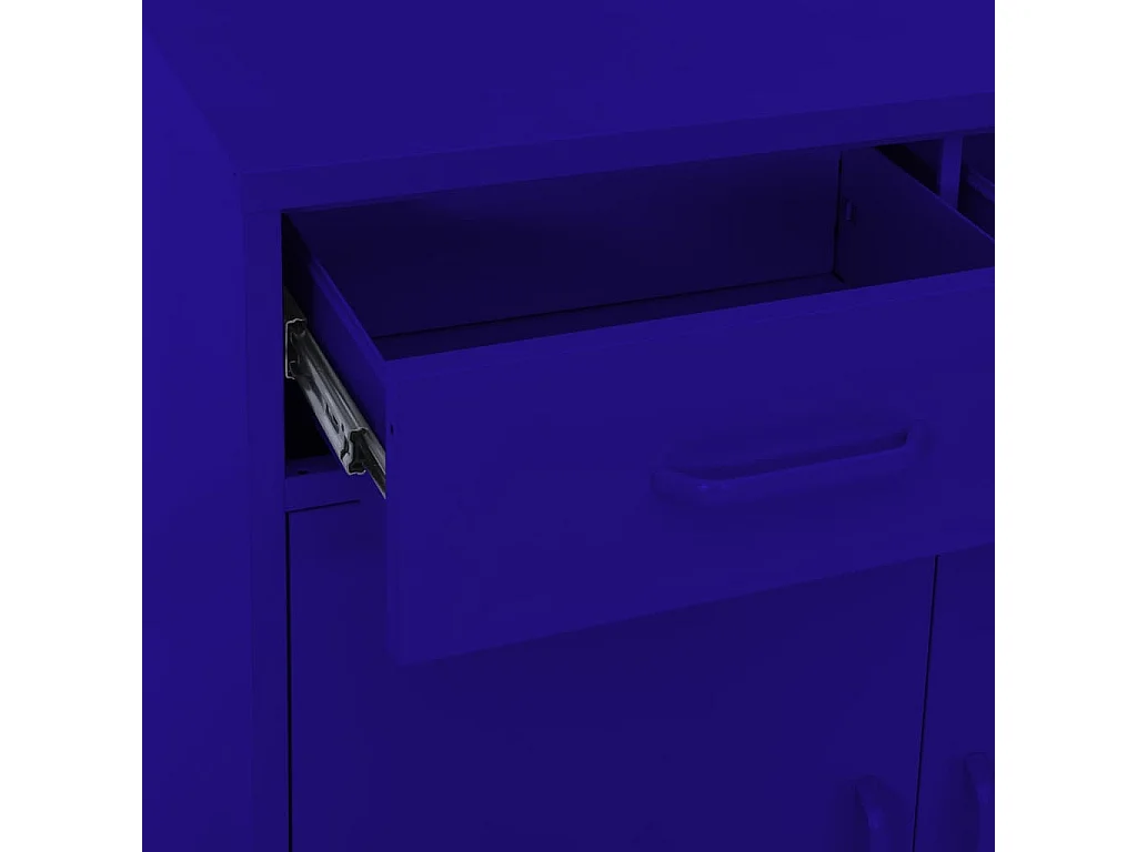 Lagerschrank Marineblau 80x35x101,5 cm Stahl