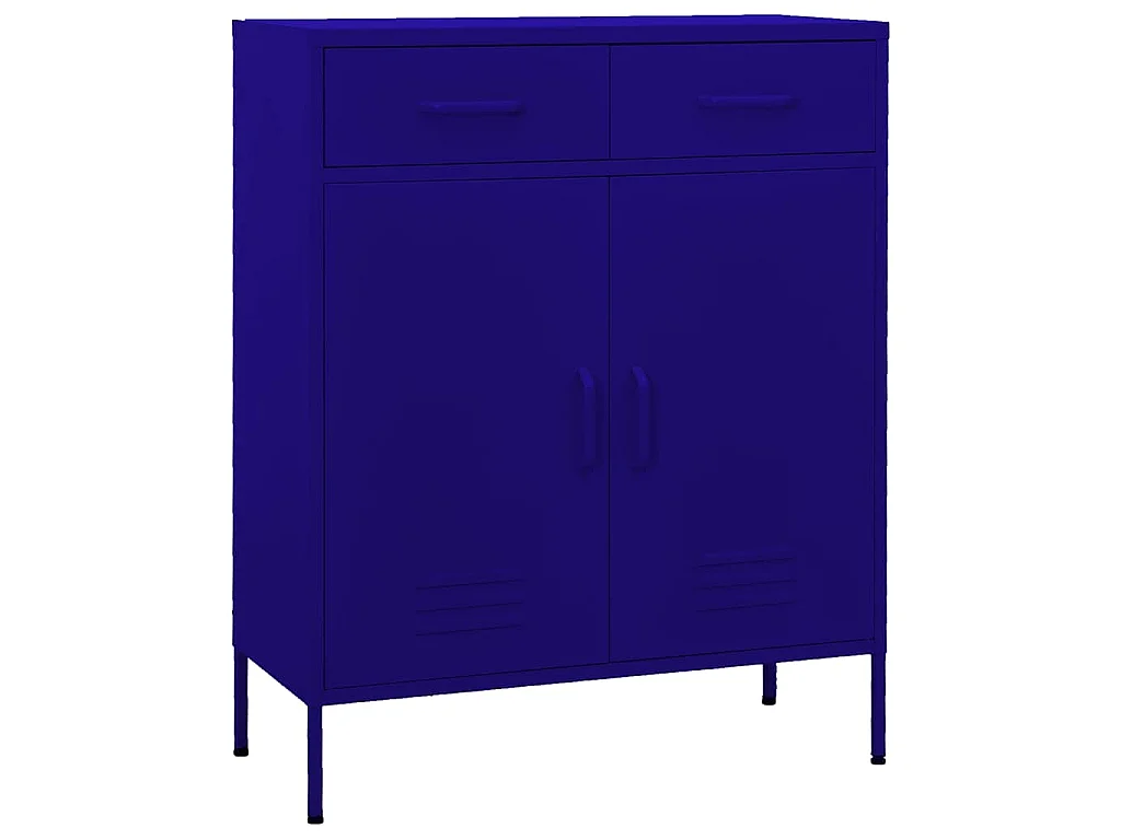 Lagerschrank Marineblau 80x35x101,5 cm Stahl