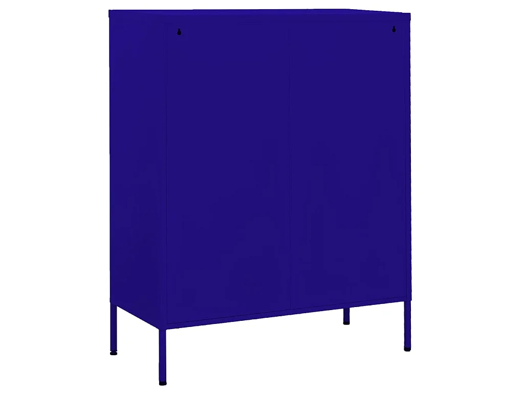 Lagerschrank Marineblau 80x35x101,5 cm Stahl