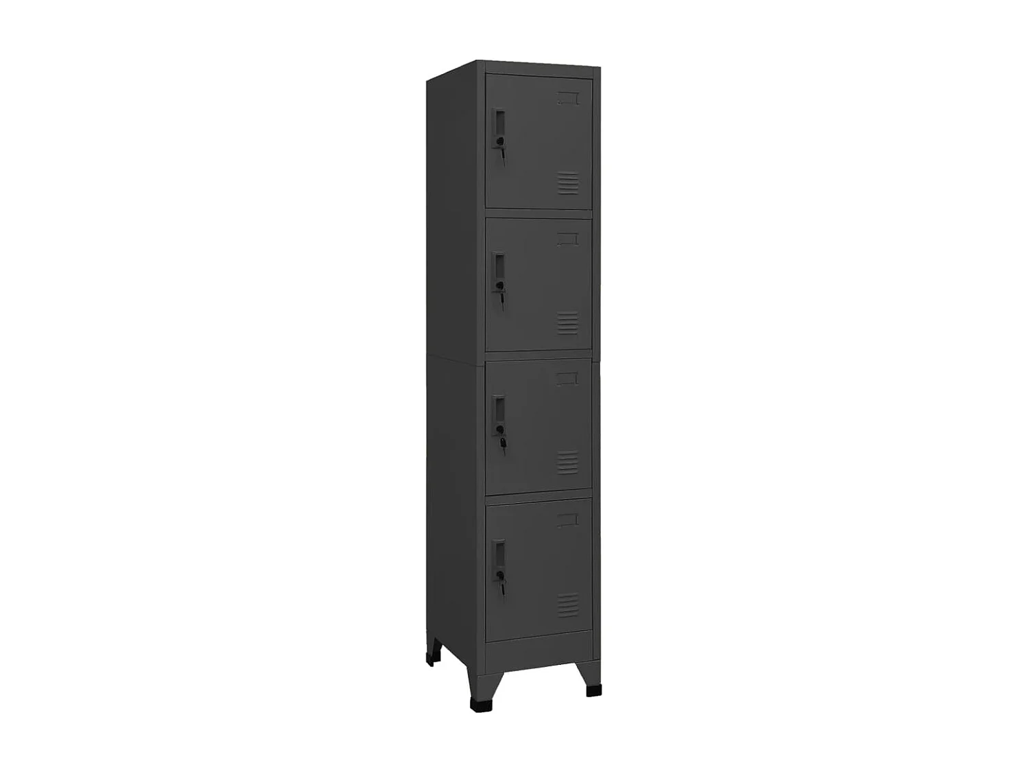 Armoire à casiers Anthracite 38x45x180 cm Acier