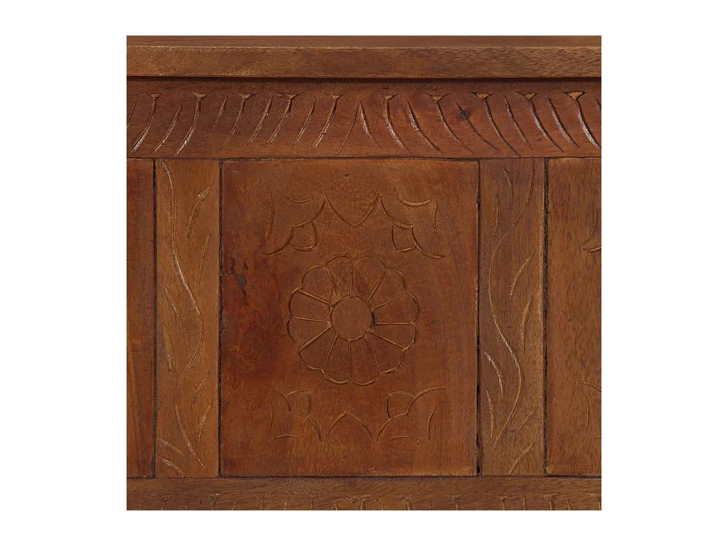 Scatola Portaoggetti 110x30x40 cm in Legno Massello di Mango