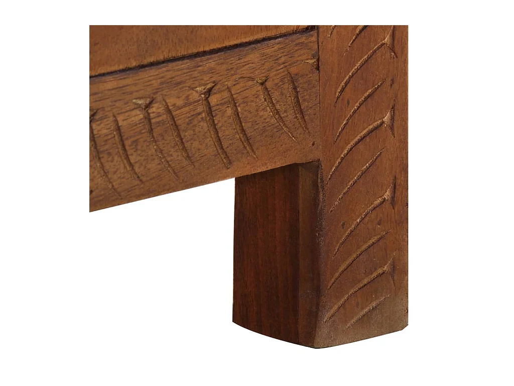 Scatola Portaoggetti 110x30x40 cm in Legno Massello di Mango
