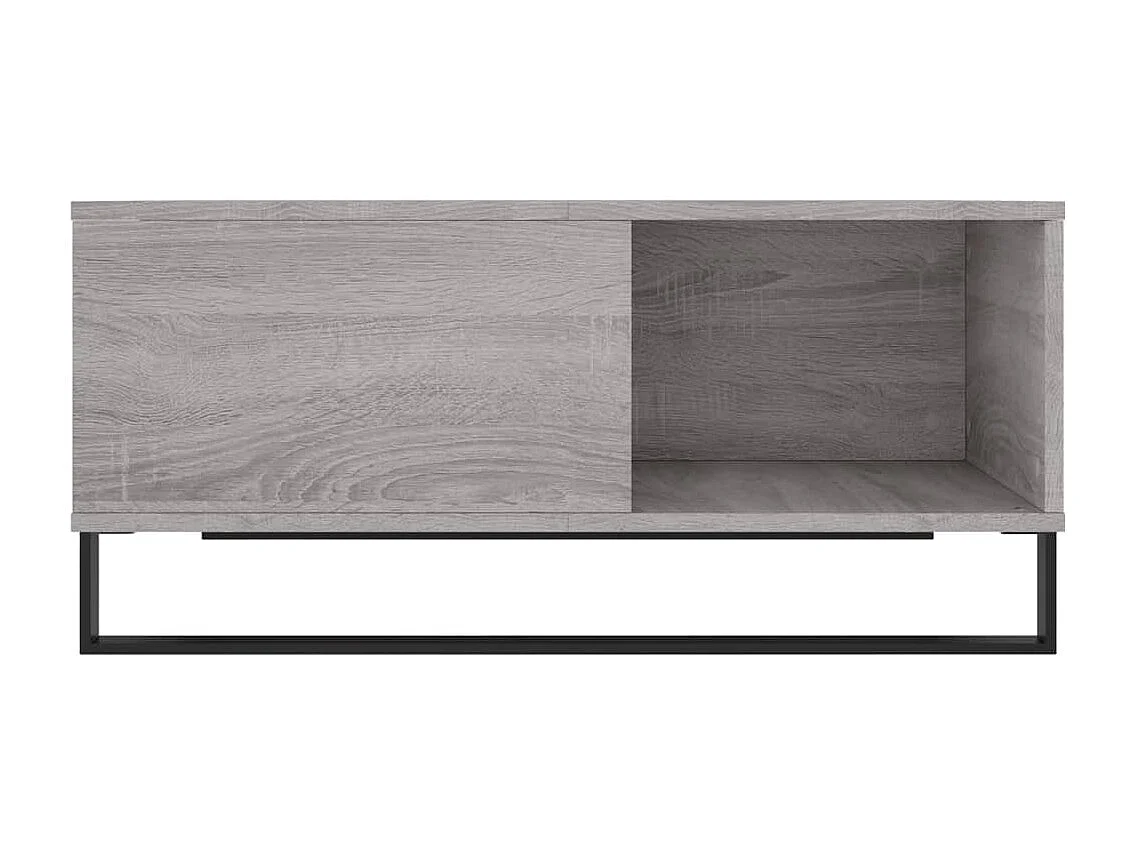 Salontafel 80x80x36,5 cm bewerkt hout grijs sonoma eikenkleurig