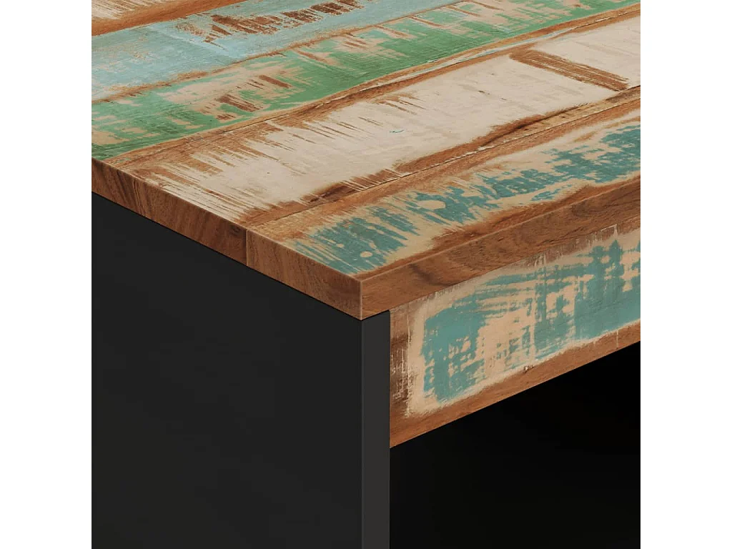 Tavolino da Salotto 55x50x40 cm in Legno Massello di Recupero