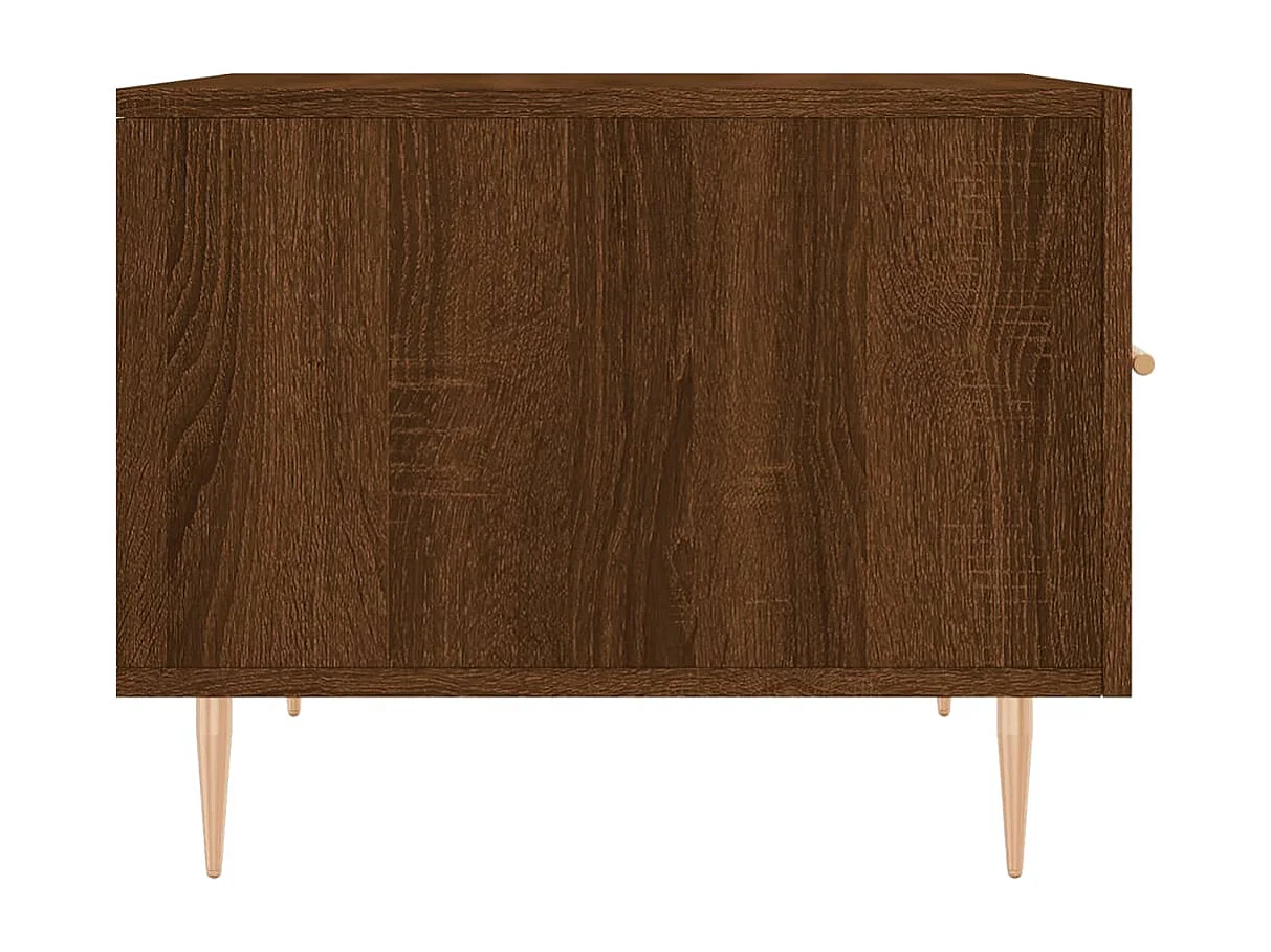 Table basse Chêne marron 50x50x40 cm Bois d'ingénierie