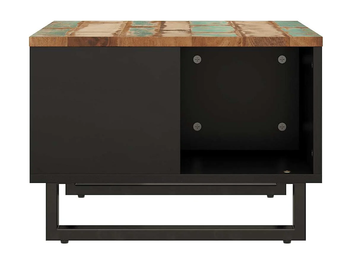 Table basse 60x50x35 cm bois de récupération massif