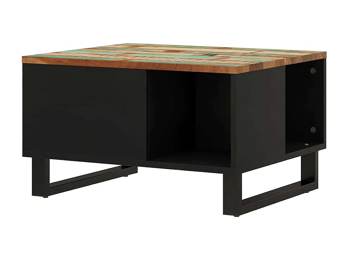 Table basse 60x50x35 cm bois de récupération massif