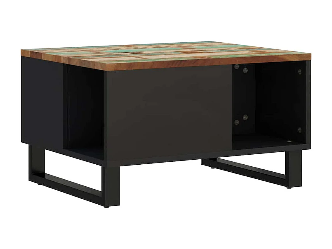 Table basse 60x50x35 cm bois de récupération massif