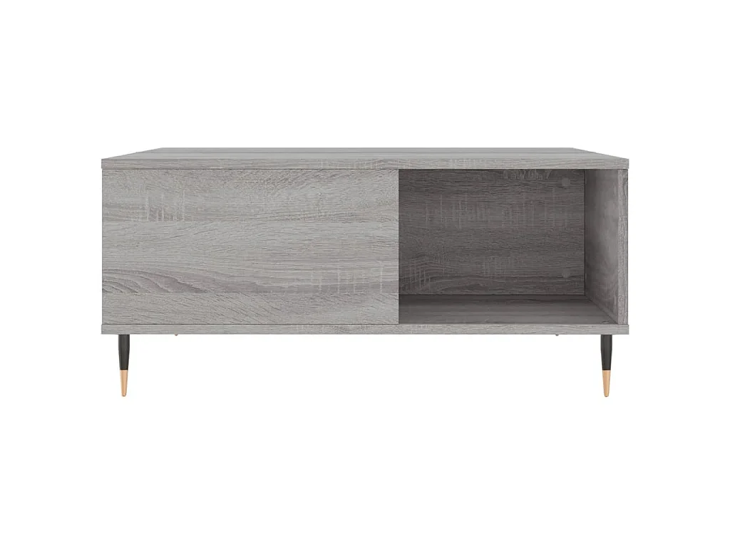 Tavolino Salotto Grigio Sonoma 80x80x36,5 cm Legno Multistrato