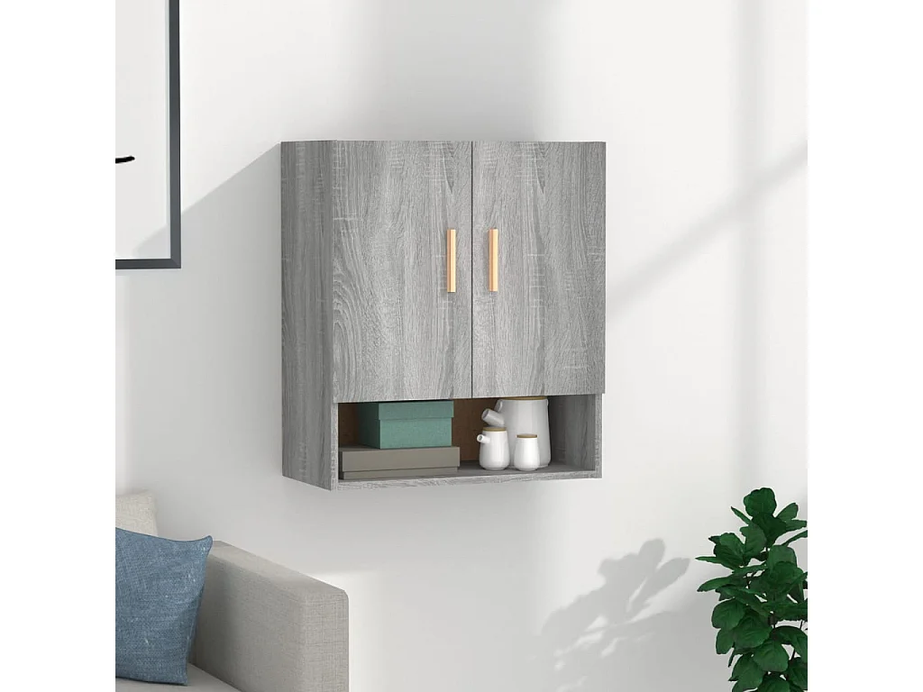 Armoire murale Sonoma gris 60x31x70 cm Bois d'ingénierie
