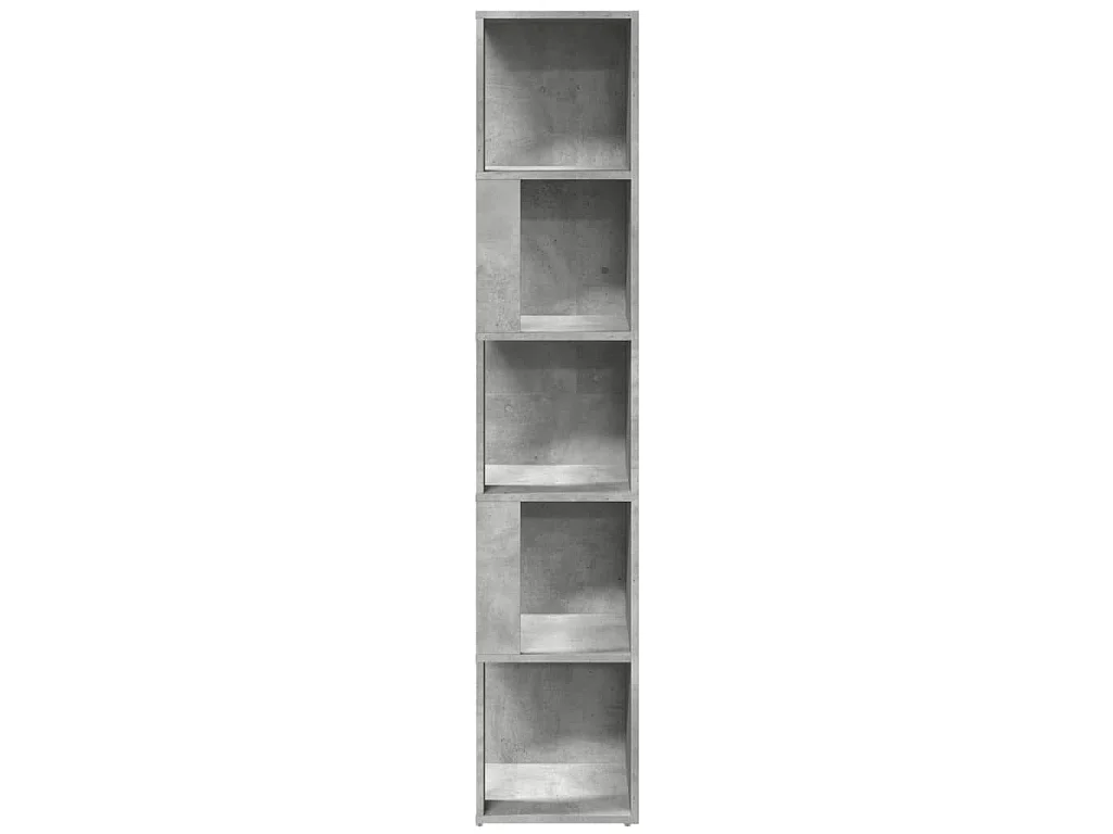 Armoire d'angle Gris béton 33x33x164,5 cm Bois d'ingénierie