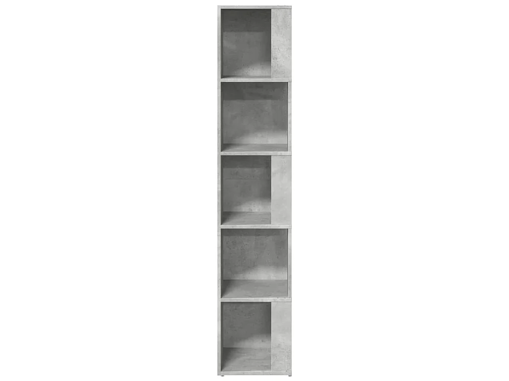 Armoire d'angle Gris béton 33x33x164,5 cm Bois d'ingénierie