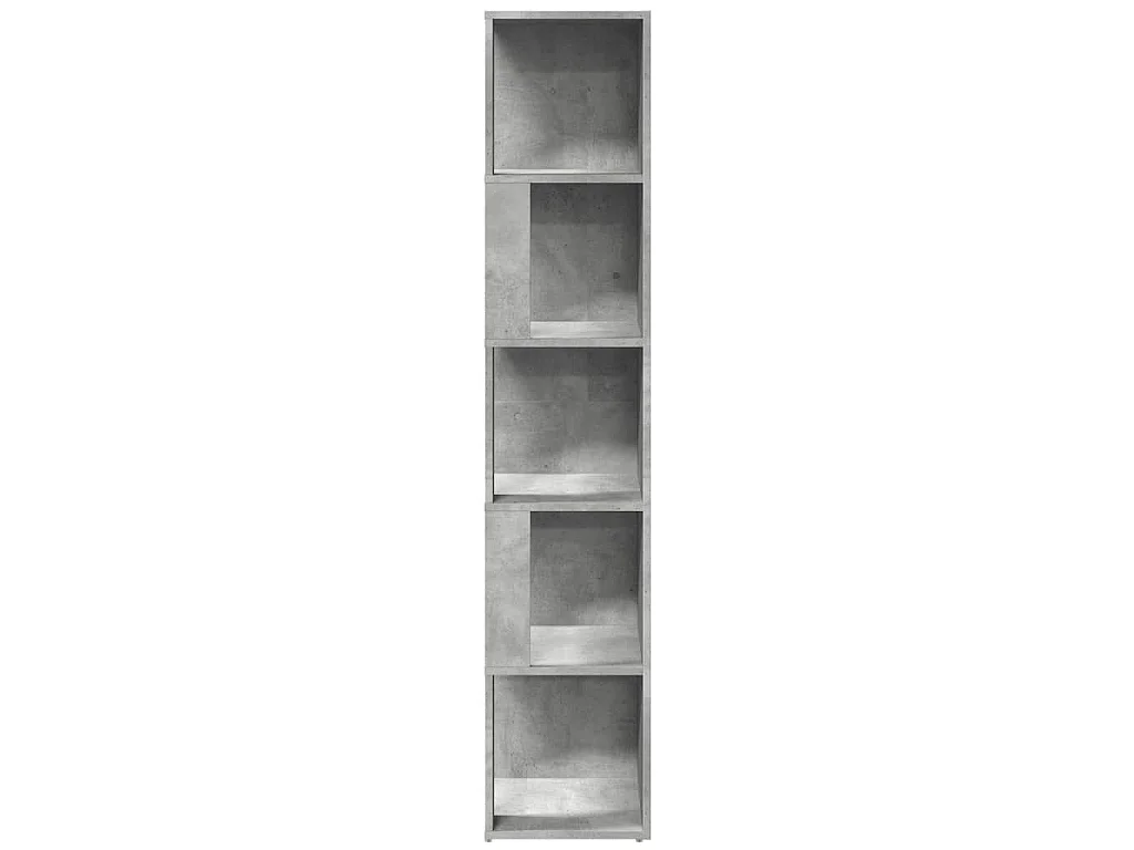 Armoire d'angle Gris béton 33x33x164,5 cm Bois d'ingénierie