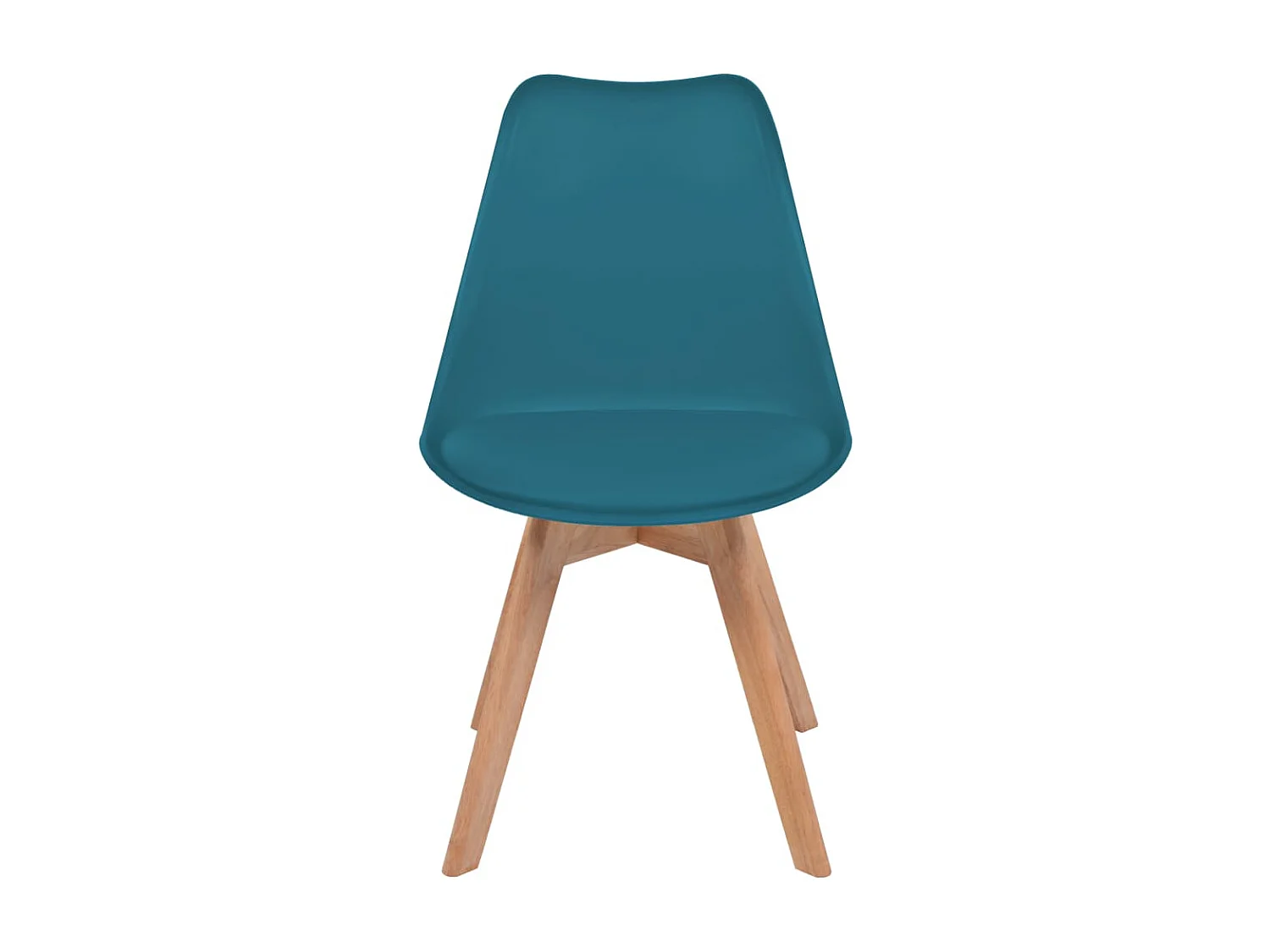 Eetkamerstoelen 6 st kunststof turquoise