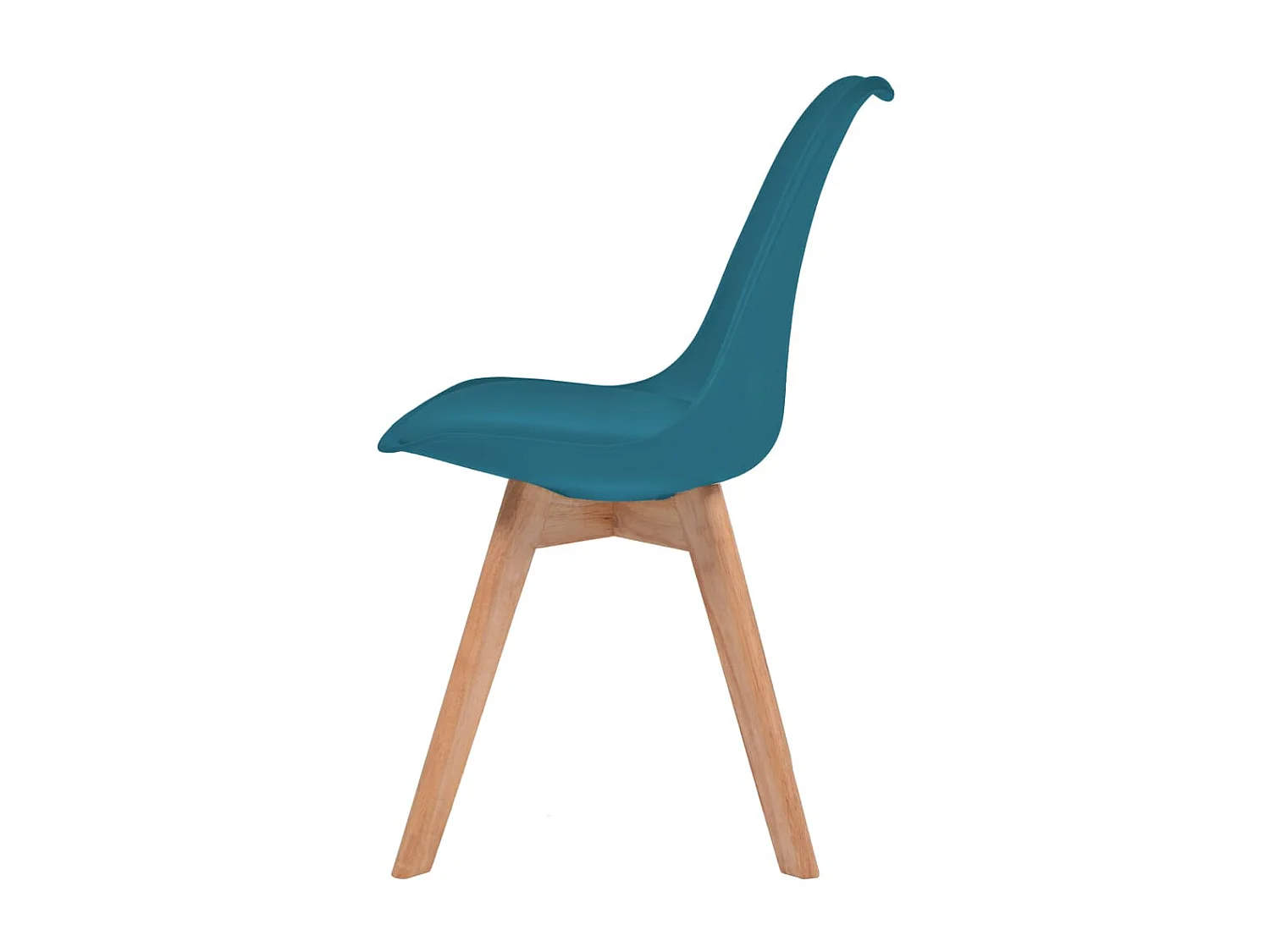 Eetkamerstoelen 6 st kunststof turquoise