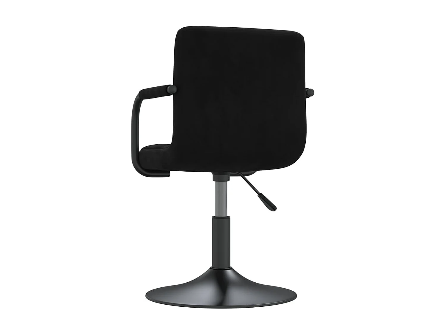 Eetkamerstoelen 6 st draaibaar fluweel zwart