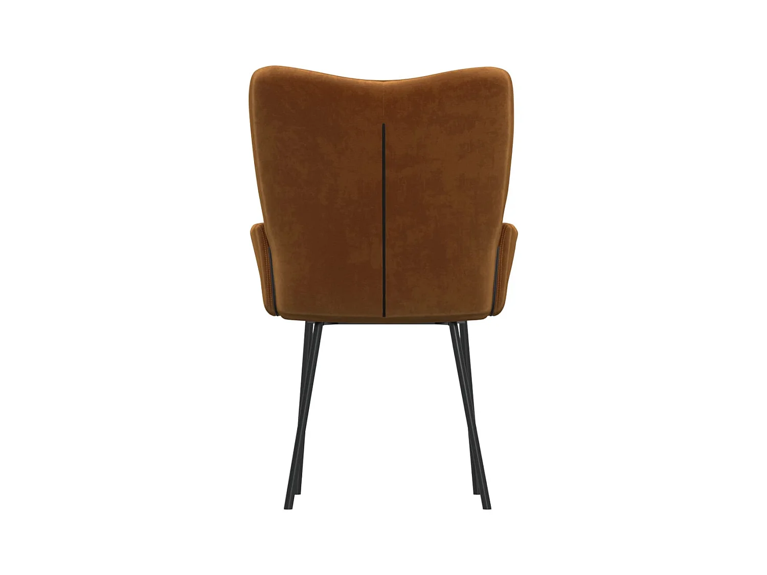 Eetkamerstoelen 2 st fluweel bruin