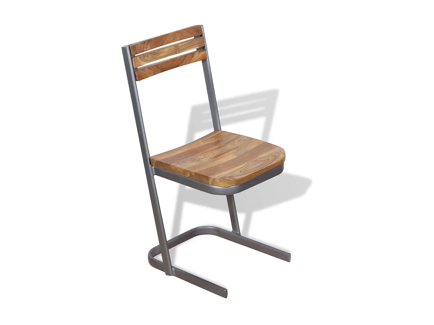 Sedie da Pranzo 4 pz in Legno Massello di Teak