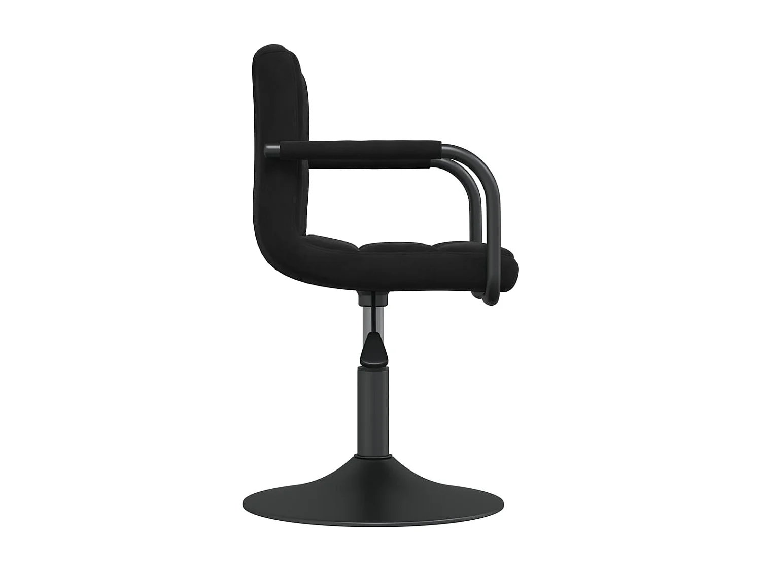 Chaise de salle à manger Noir Velours