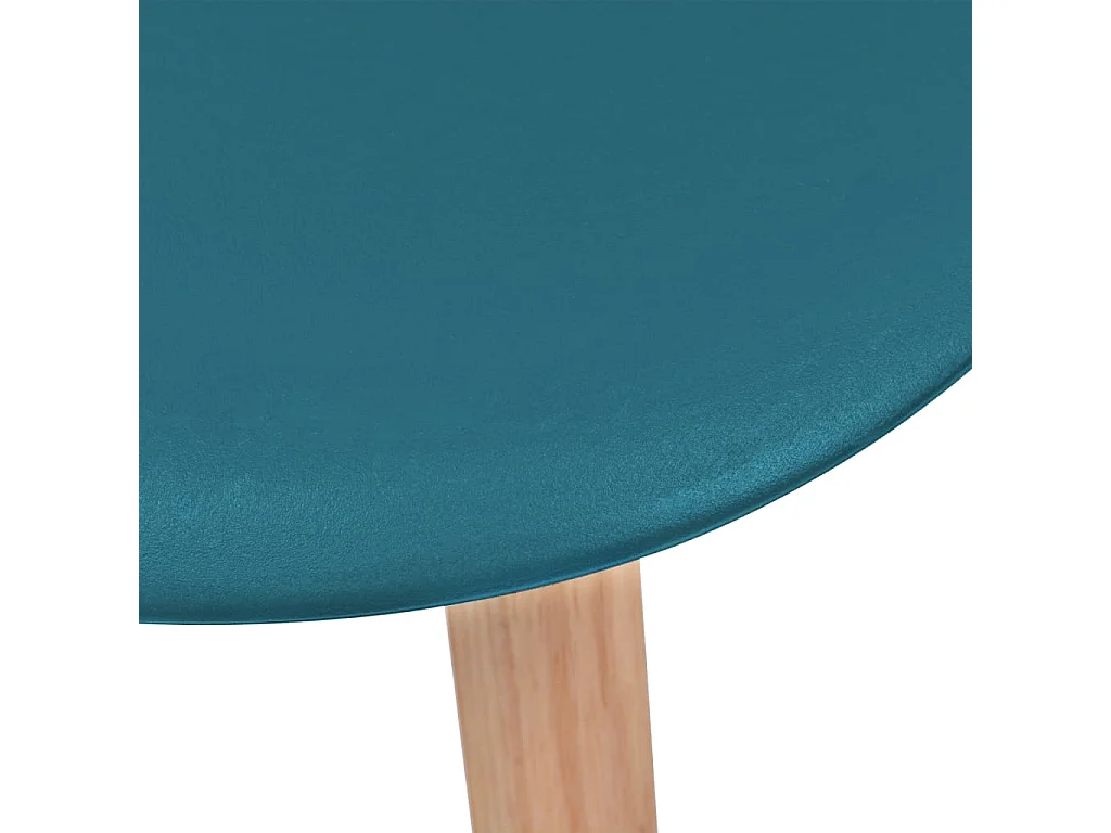 Eetkamerstoelen 6 st kunststof turquoise