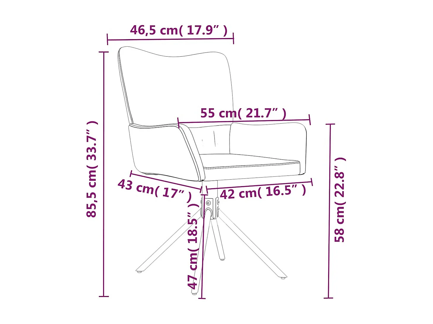 Esszimmerstühle 2 Stk. Drehbar Gelb Samt