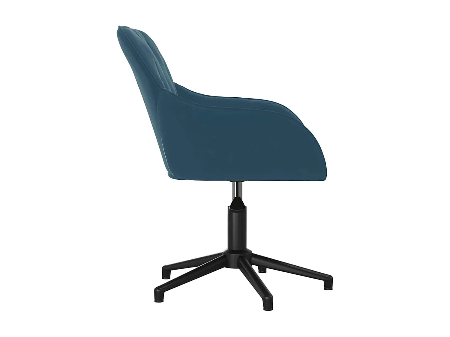Eetkamerstoelen draaibaar 2 st fluweel blauw