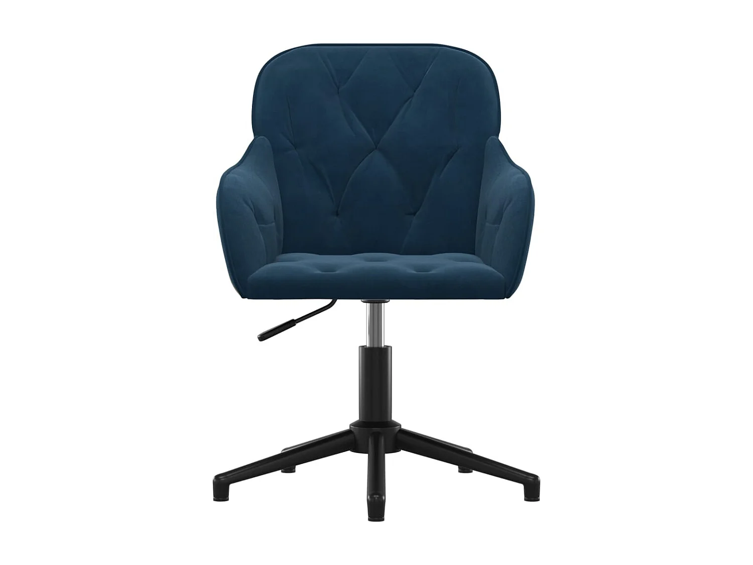 Eetkamerstoelen draaibaar 2 st fluweel blauw