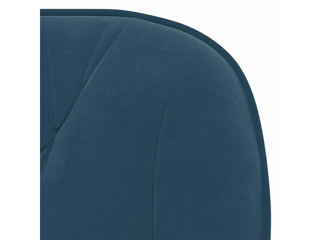 Chaises pivotantes à manger lot de 2 Bleu Velours