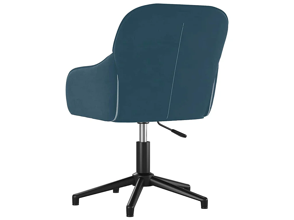 Esszimmerstühle 2 Stk. Drehbar Blau Samt