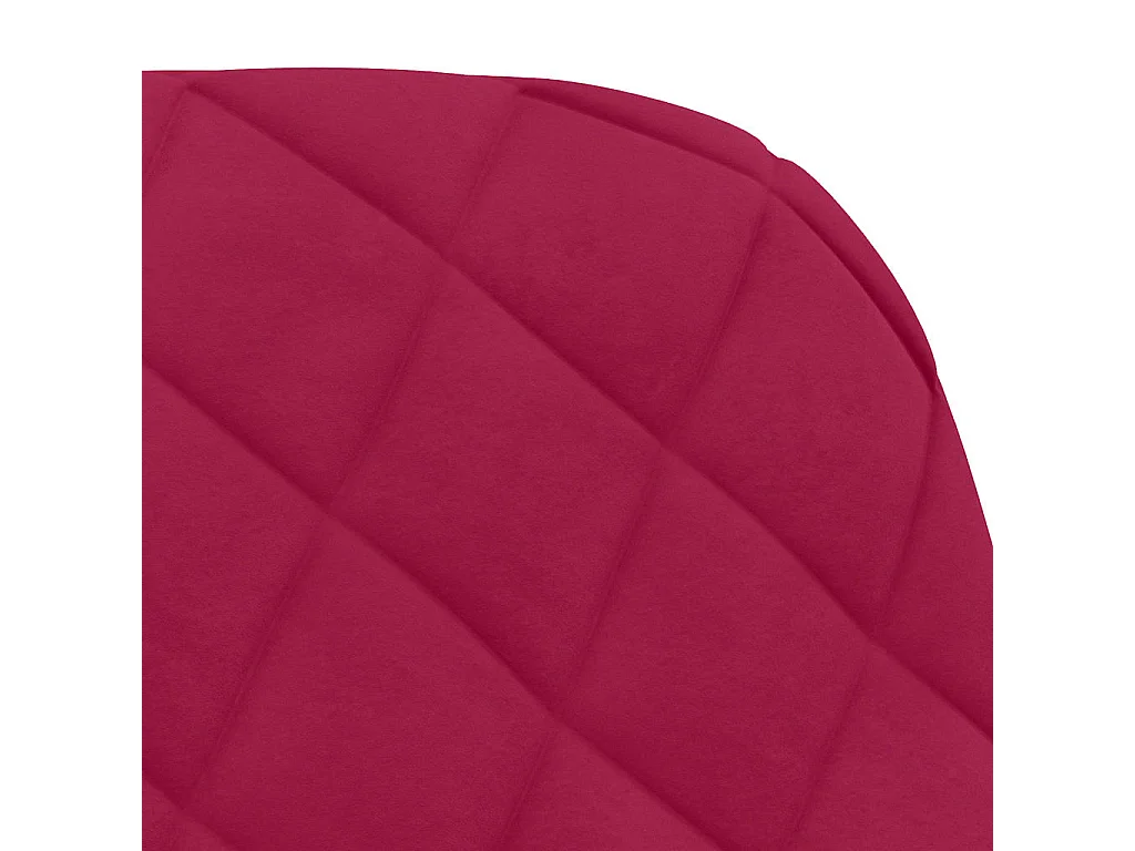 Sedie da Pranzo Girevoli 2 pz Rosso Vino in Velluto