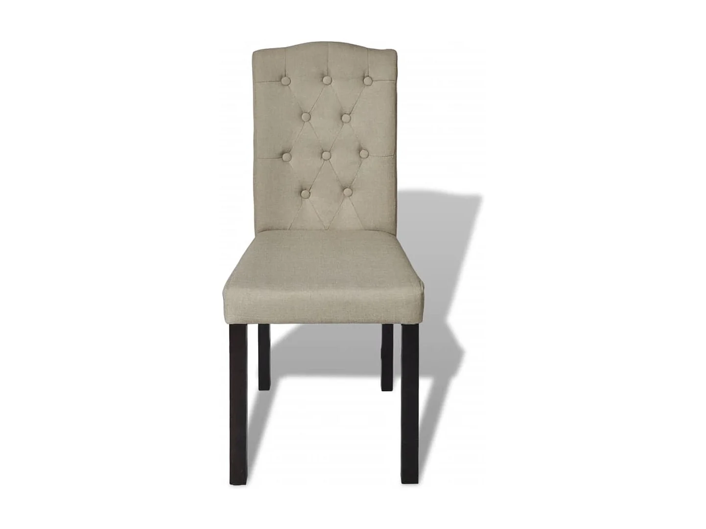 Eetkamerstoelen 2 st stof camel