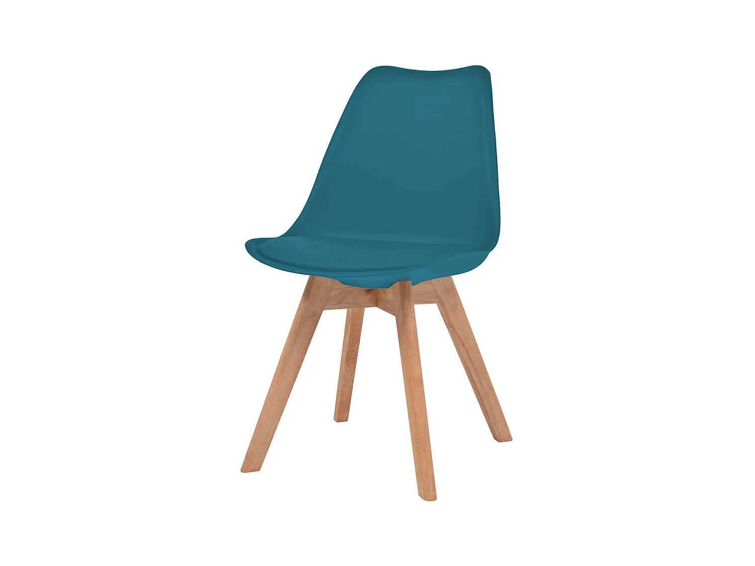 Chaises à manger lot de 4 Turquoise Plastique