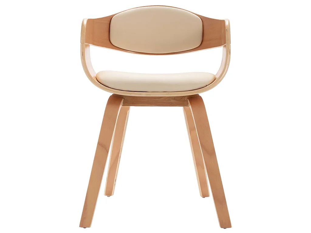 Chaises à manger lot de 6 bois courbé et similicuir