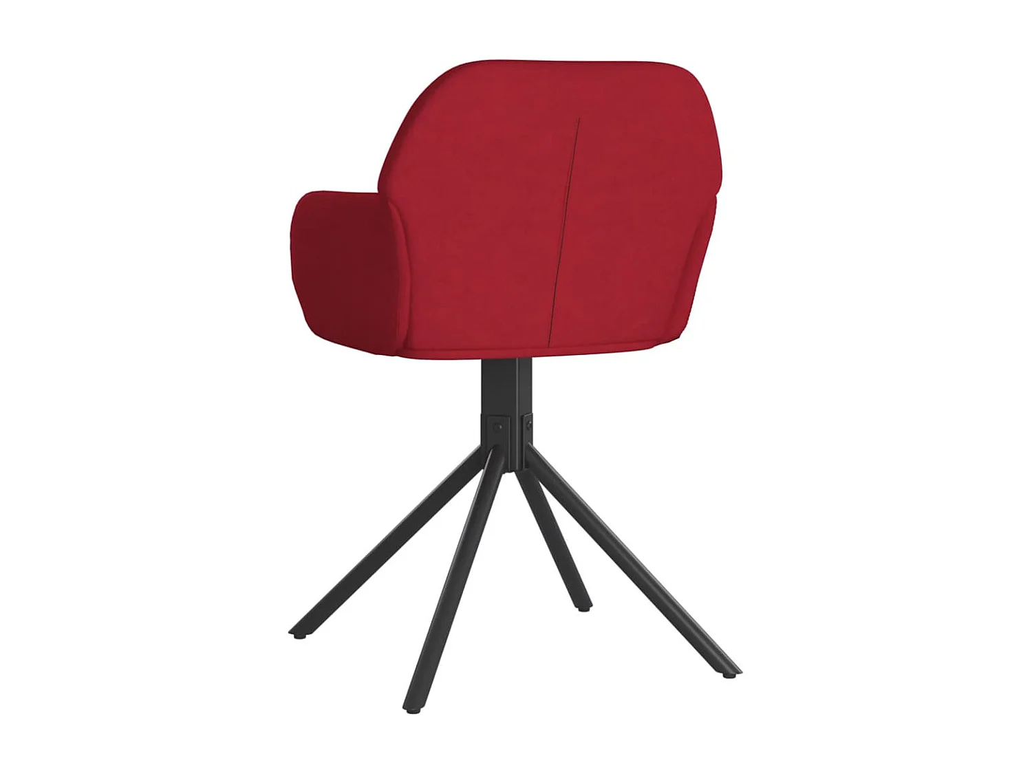 Chaises pivotantes à manger lot de 2 Rouge bordeaux Velours