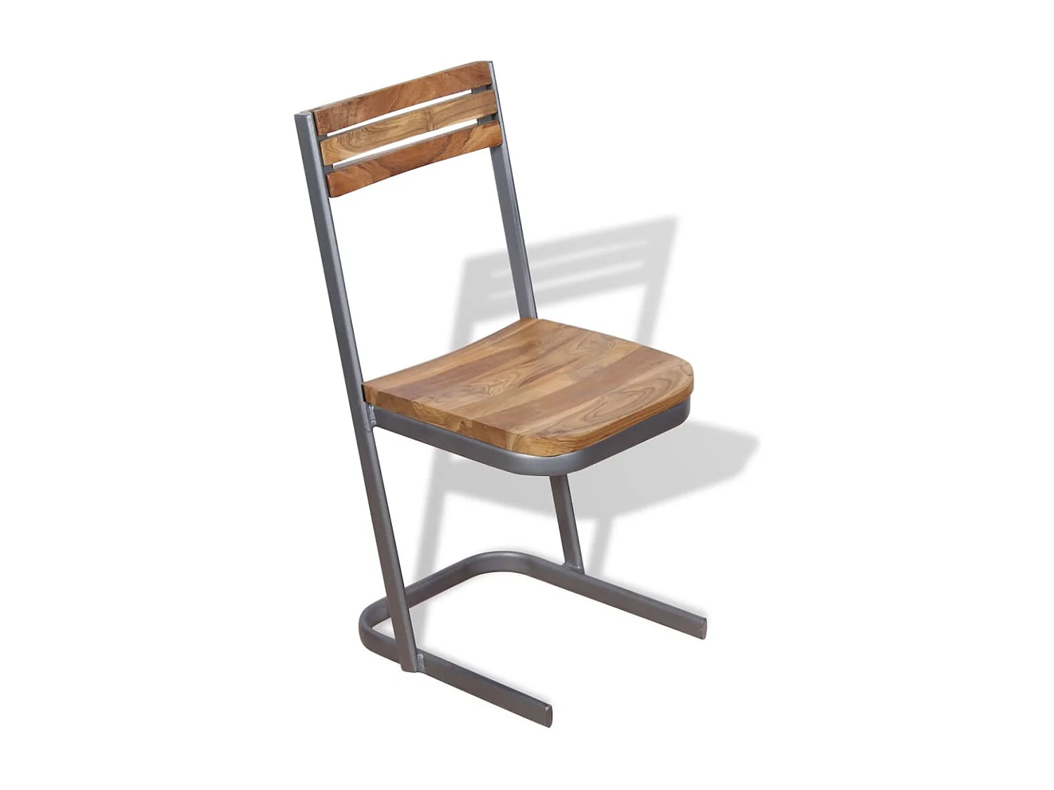 Esszimmerstühle 2 Stk. Massivholz Teak