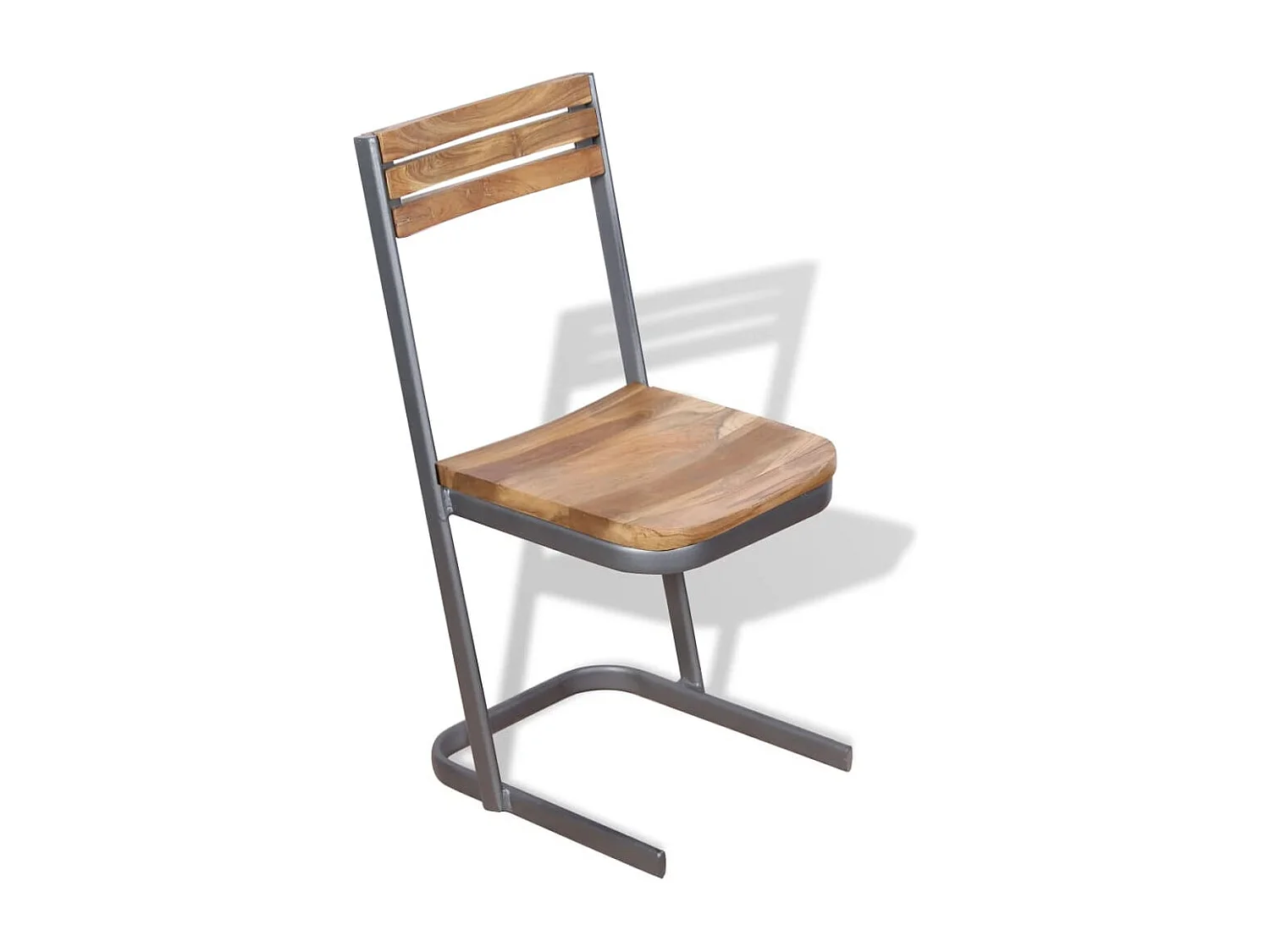 Esszimmerstühle 2 Stk. Massivholz Teak