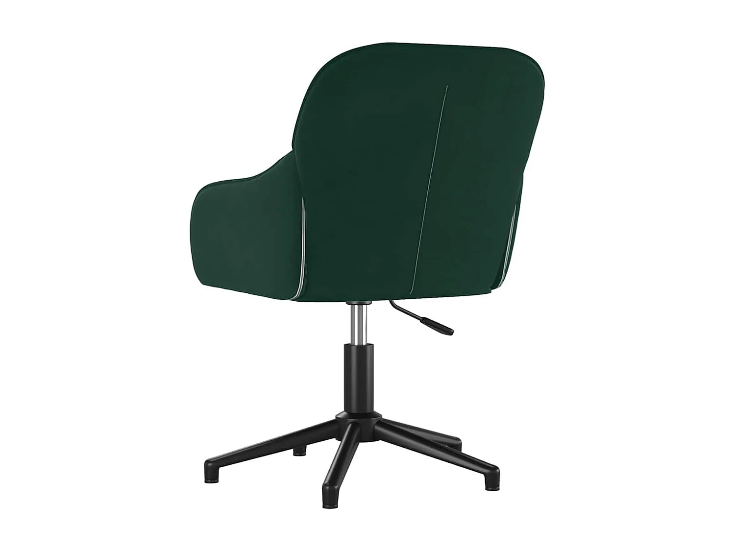 Chaises pivotantes à manger lot de 2 Vert foncé Velours