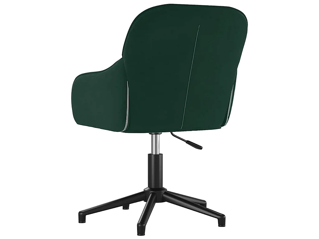 Sedie da Pranzo Girevoli 2 pz Verde Scuro in Velluto