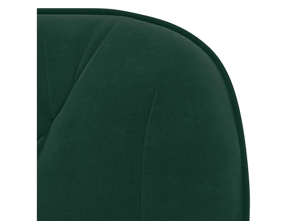 Cadeiras de jantar giratorias 2 pcs veludo verde-escuro