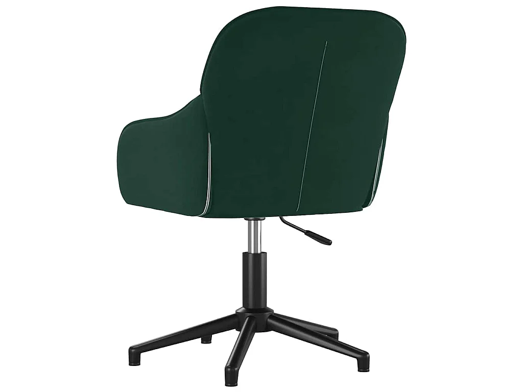 Eetkamerstoelen draaibaar 2 st fluweel donkergroen