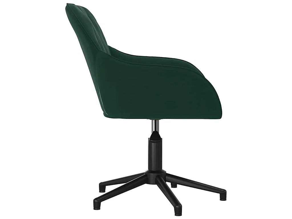 Eetkamerstoelen draaibaar 2 st fluweel donkergroen