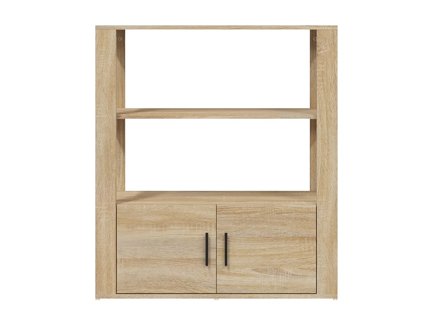 Aparador madera contrachapada color roble Sonoma 80x30x90 cm