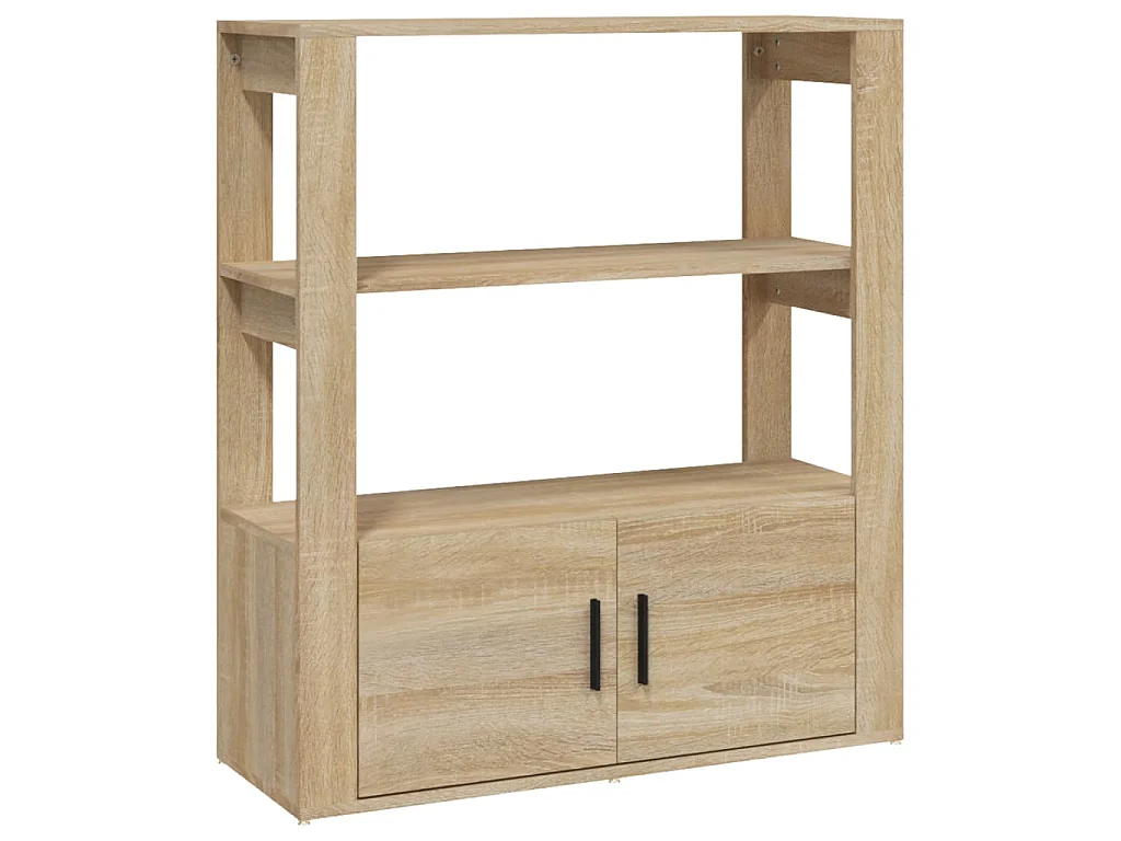 Buffet Chêne sonoma 80x30x90 cm Bois d'ingénierie