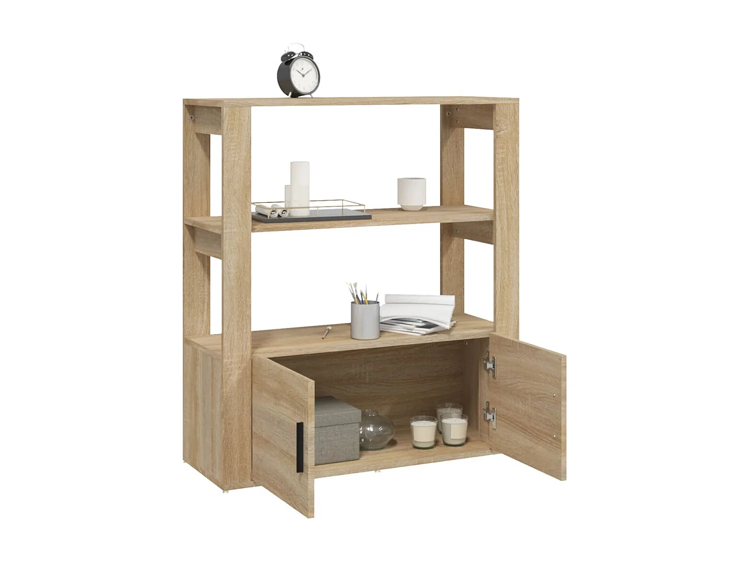 Buffet Chêne sonoma 80x30x90 cm Bois d'ingénierie