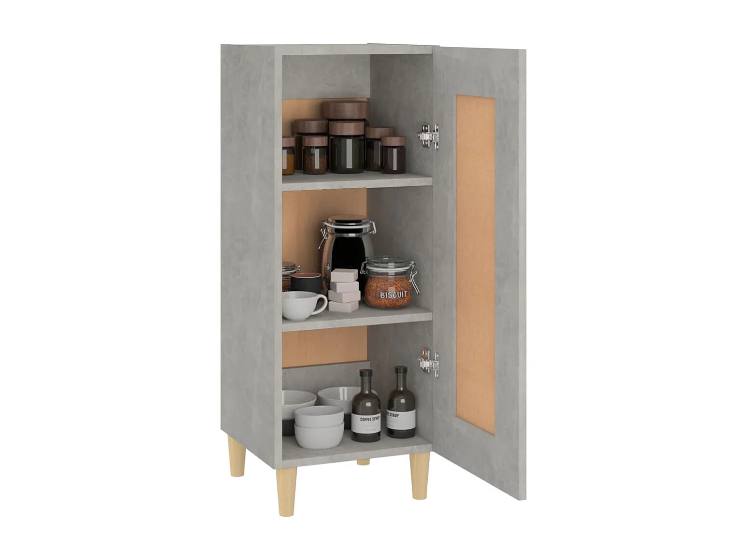 Sideboard Betongrau 34,5x34x90 cm Holzwerkstoff